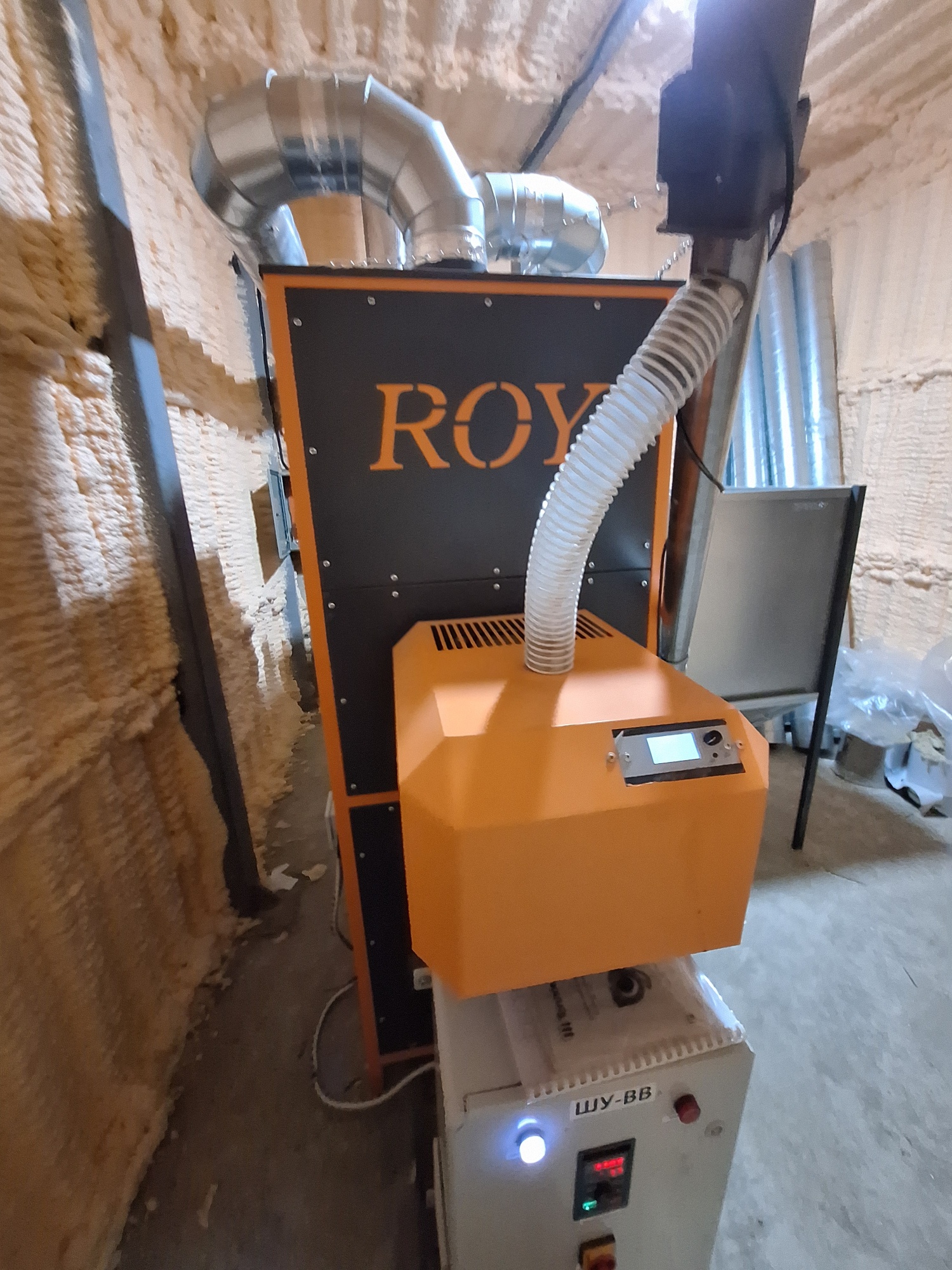 Теплогенератор воздушный ROY 50 кВт на пеллетах