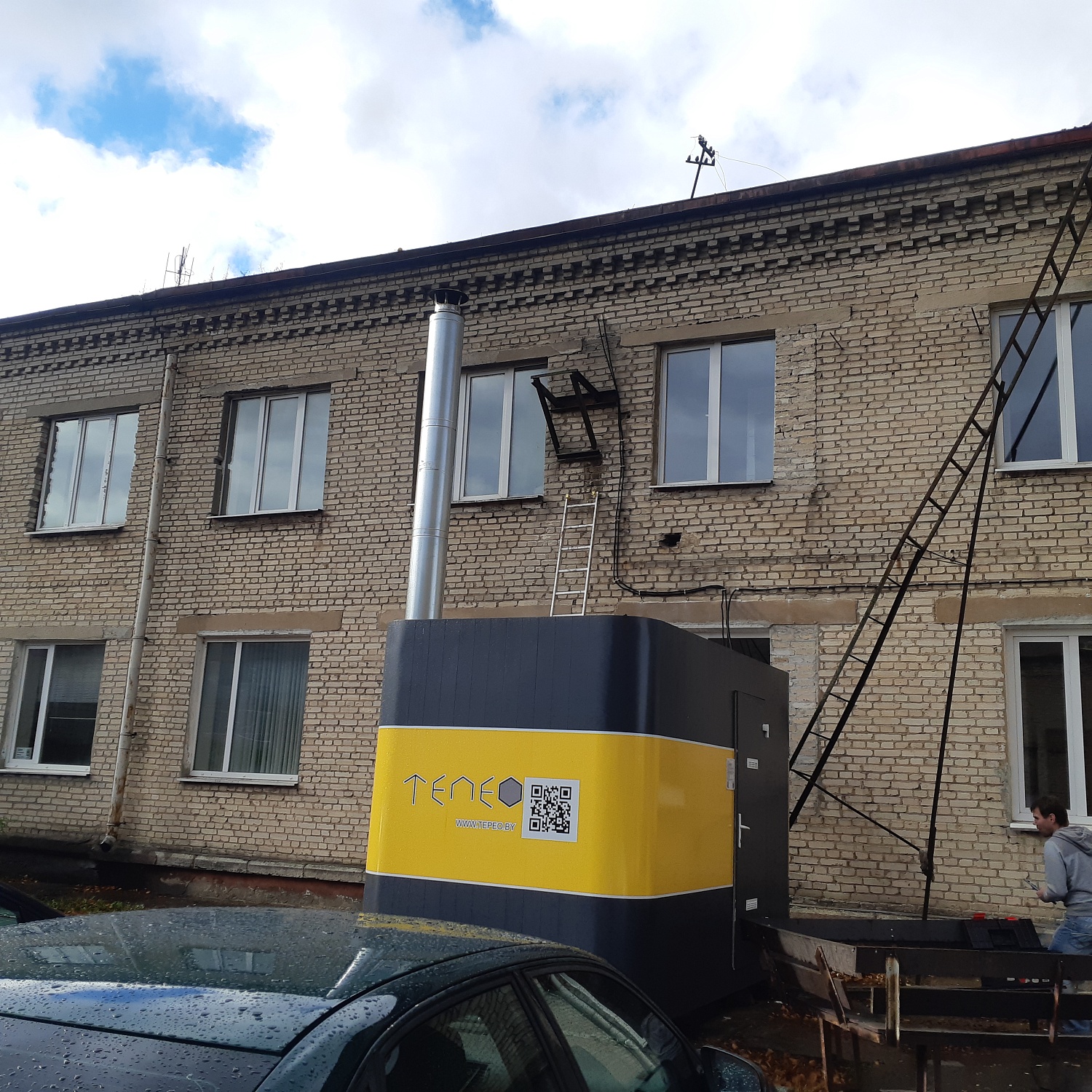 Отопление АБК 800 м2 на пеллетах в Бобруйске
